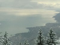 2014-02-02 16.34.51  Skiing out of the bottom of the cloud to see the lake